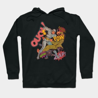 Ouch Pow Zap cartoon vintage comics design Hoodie